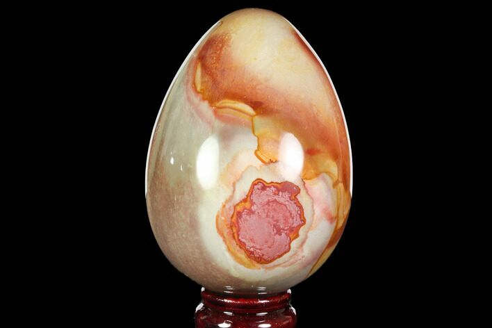 Polished Polychrome Jasper Egg - Madagascar #118687